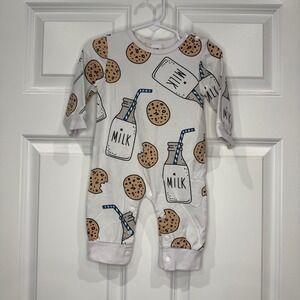Milk and Cookies‎ Baby Romper Size 3-6M One-Piece Outfit Adorable